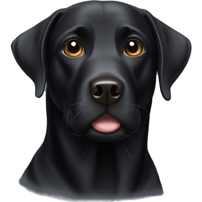 black Labrador  emoji