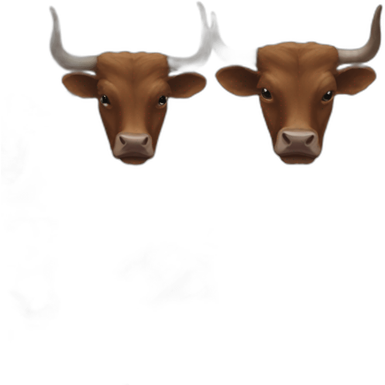 BRINDLE  BULL LONGHORNS WIDE HORNS LOWER emoji