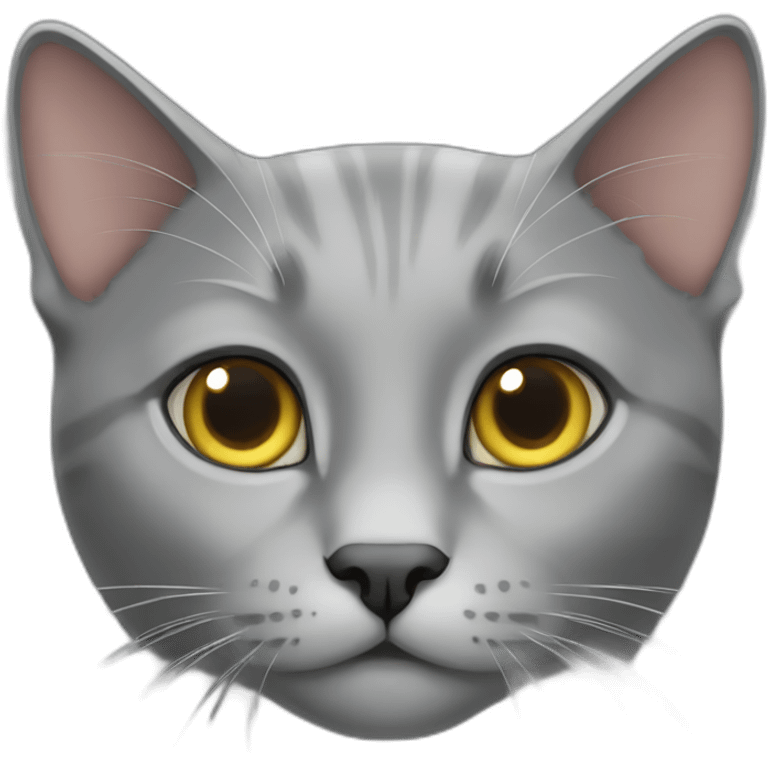 Grey cat emoji