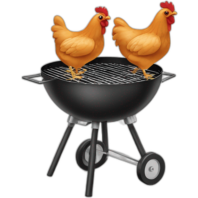 Tu poulet sur le barbecue emoji