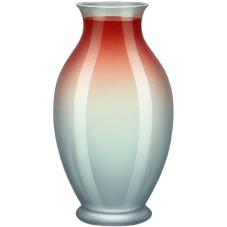 A translucent vase of glass that containing a reddish beverage inside emoji