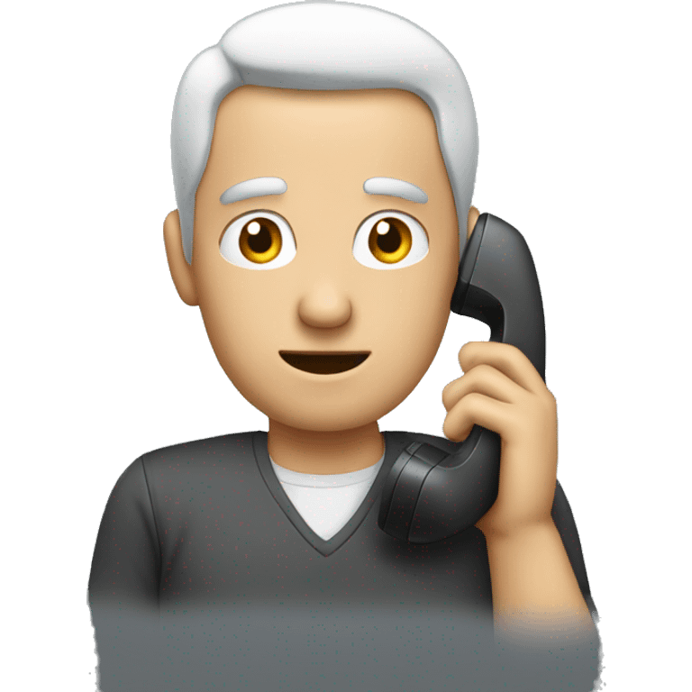 man on phone emoji