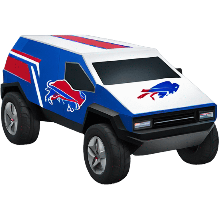 Custom buffalo bills tesla cybertruck emoji