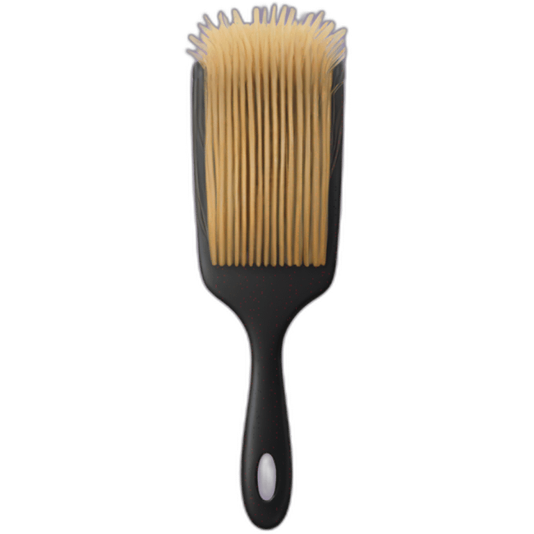 Hair brush emoji