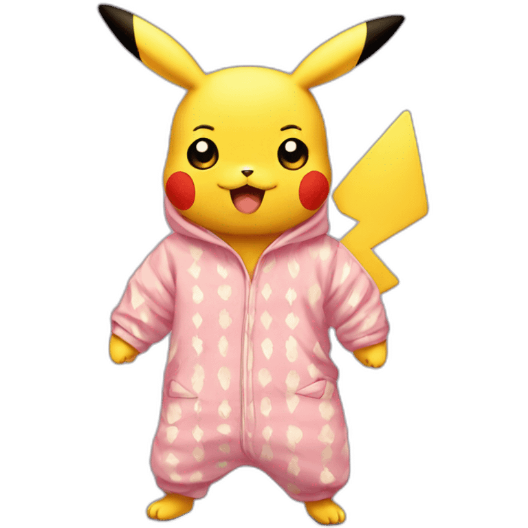 Pikachu en pijama emoji