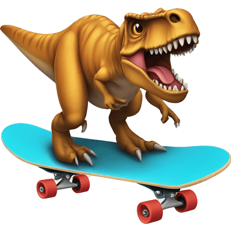 T-Rex on a skateboard  emoji