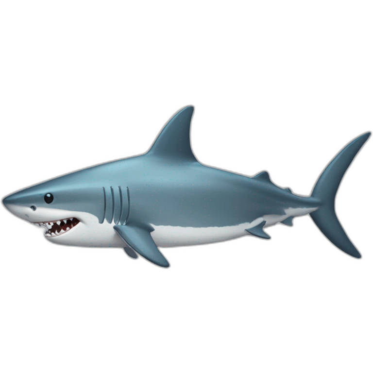 anthropomorphic shark emoji