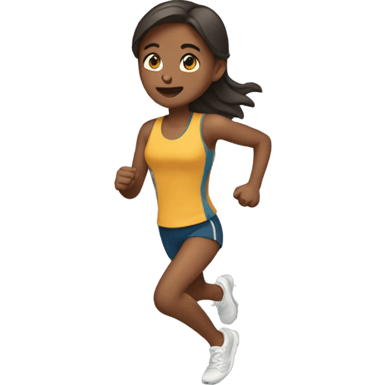 Girl running  emoji