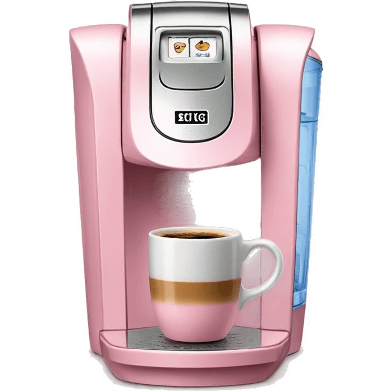 Baby pink keurig coffee maker  emoji