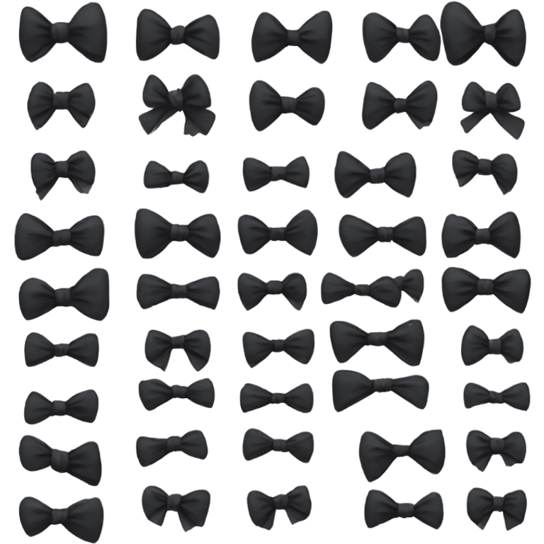 Black bow emoji