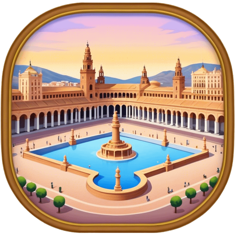 Cinematic Realistic Plaza de España Emoji  emoji