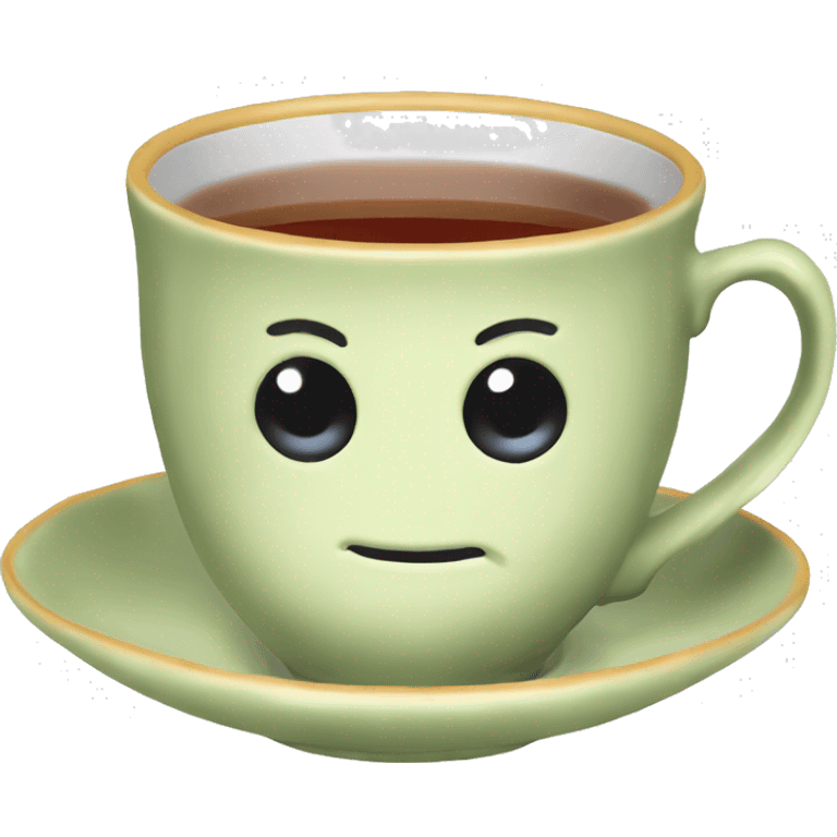 English tea cup with tea inside  emoji