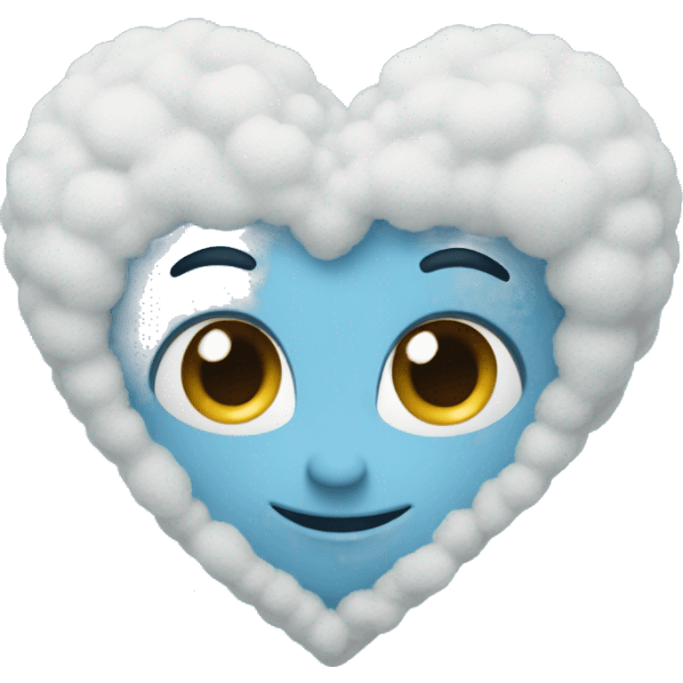 Powder blue heart  emoji