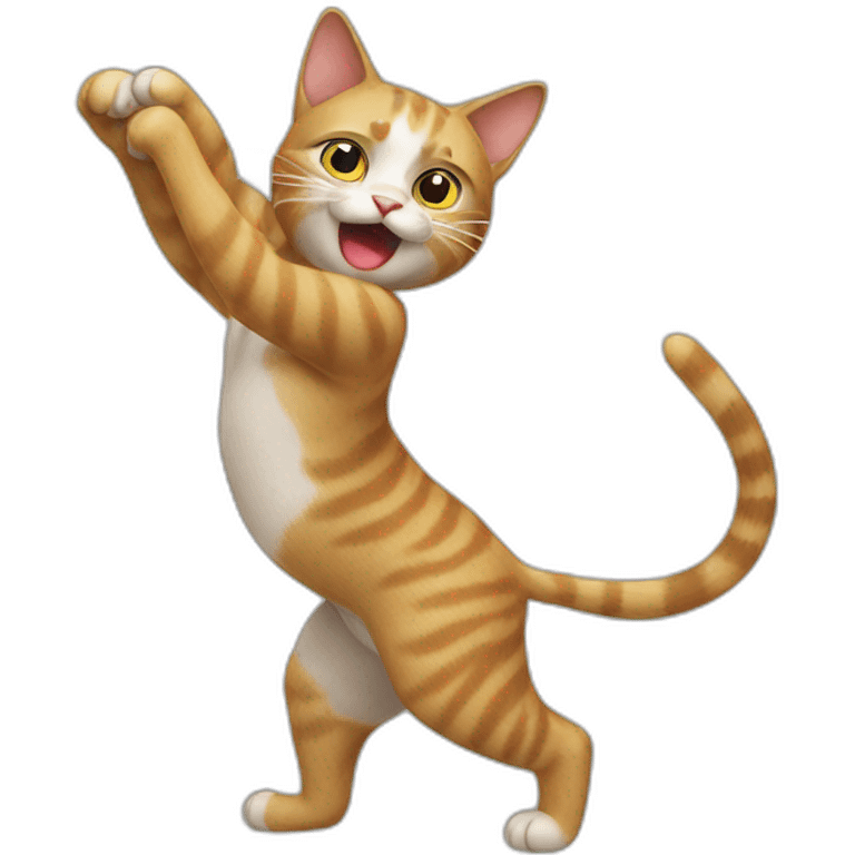 A cat twerk emoji