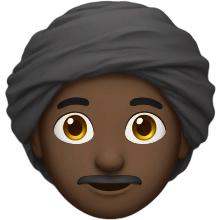 Black arab man emoji