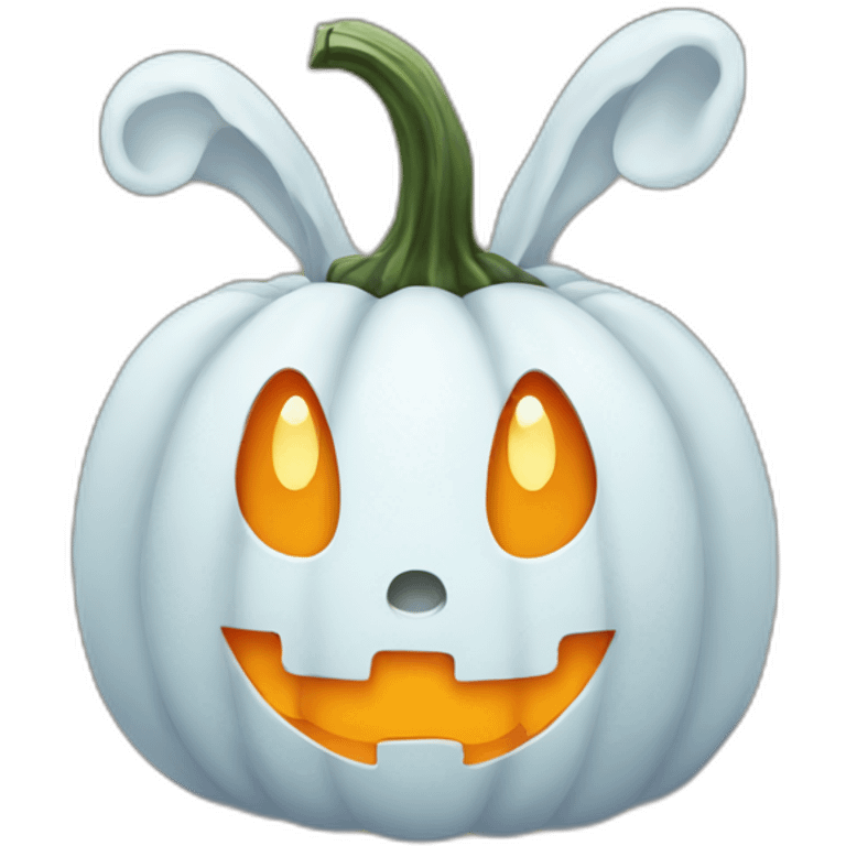 ghost rabbit pumpkin emoji