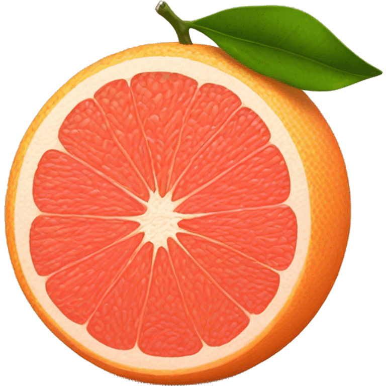 Two Grapefruit with leaves emoji