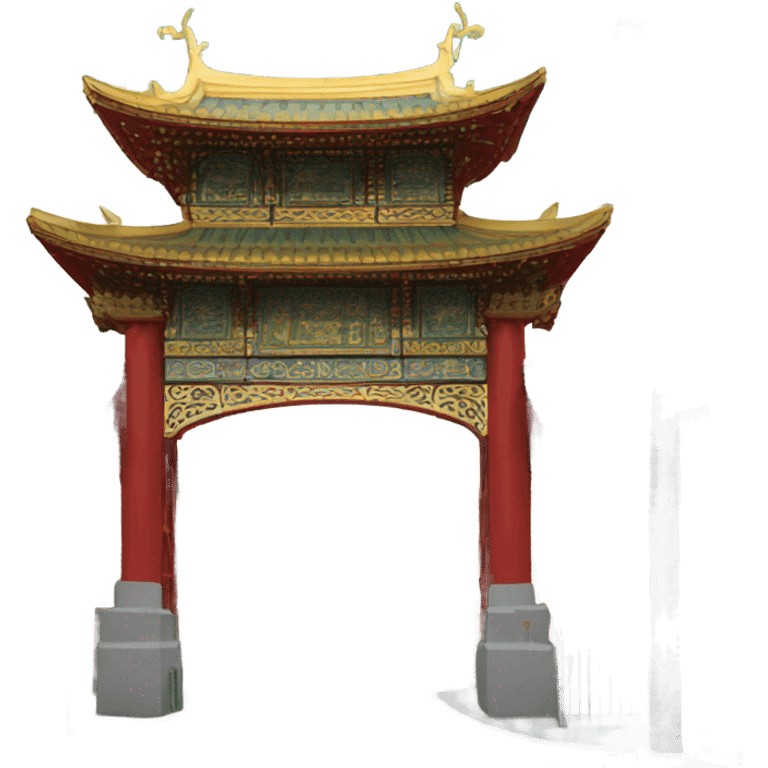 Boston Chinatown Gate emoji