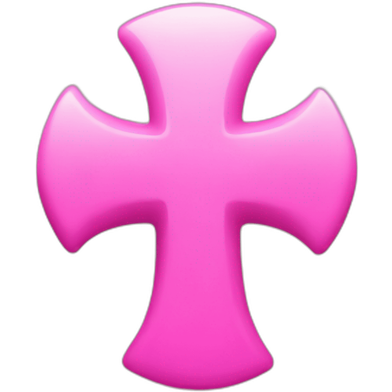 Pink cross emoji