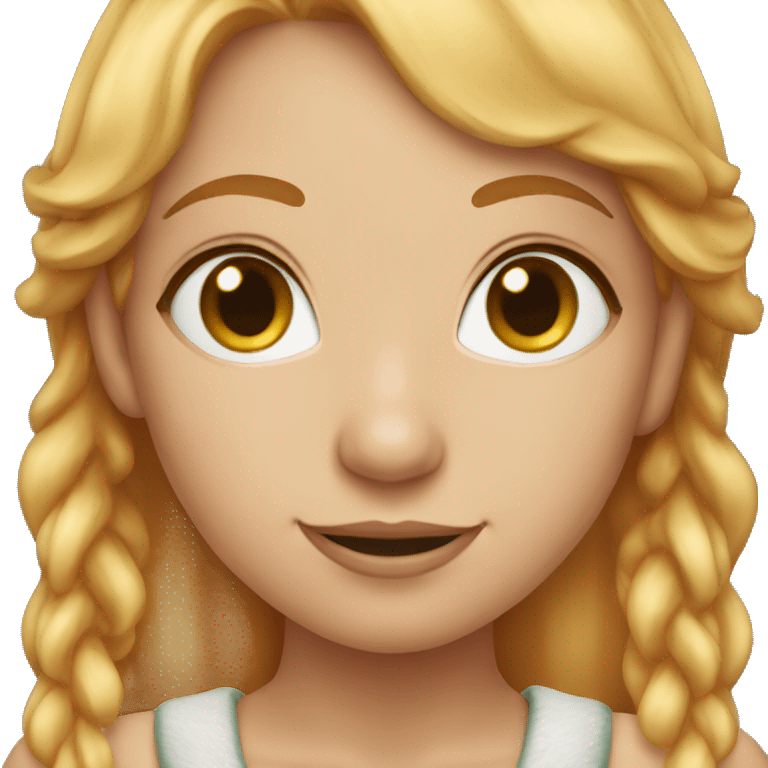 female elf with strawberry blond hair emoji