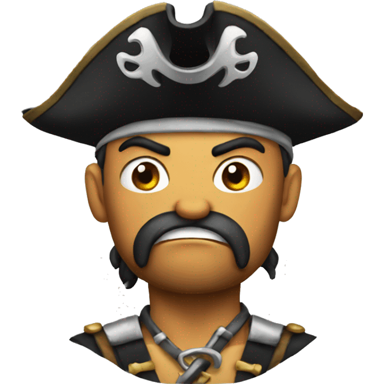 angry pirate emoji