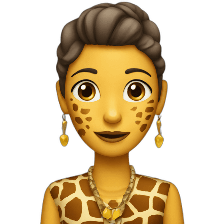 GIRAFE WOMAN emoji