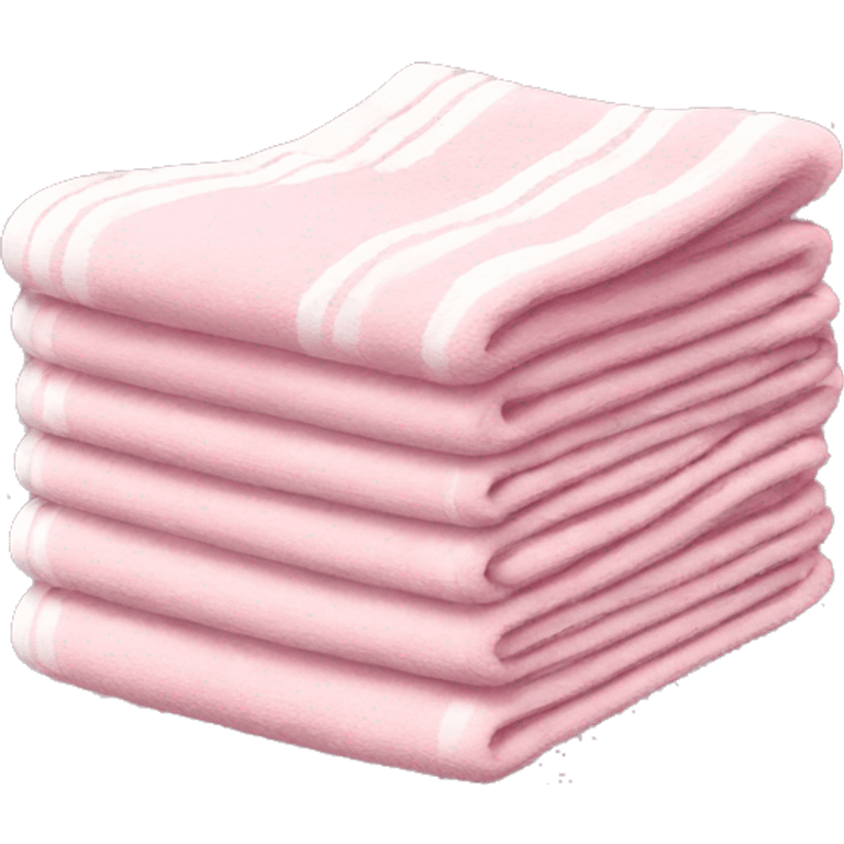 Light pink stacked towels emoji