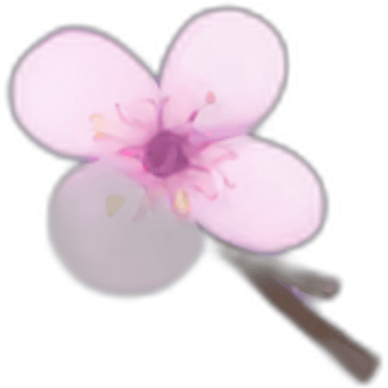 Cherry Blossom and lavender bouquet  emoji