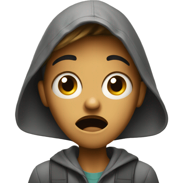 scared student emoji