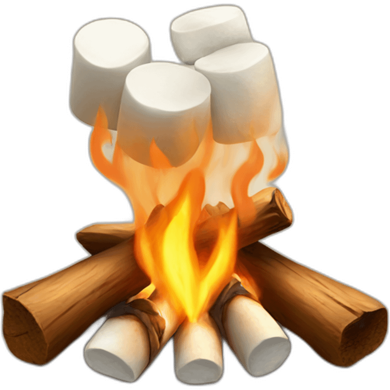 campfire and marshmallows emoji