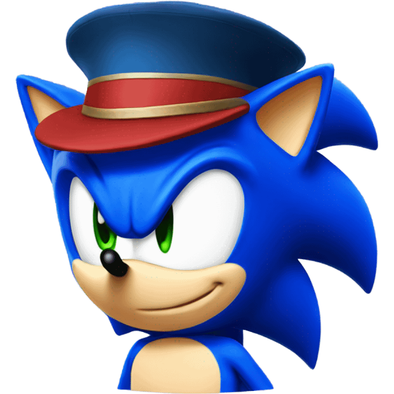 Sonic with hat emoji