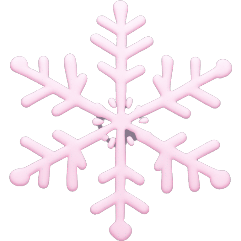 pastel pink snowflake  emoji