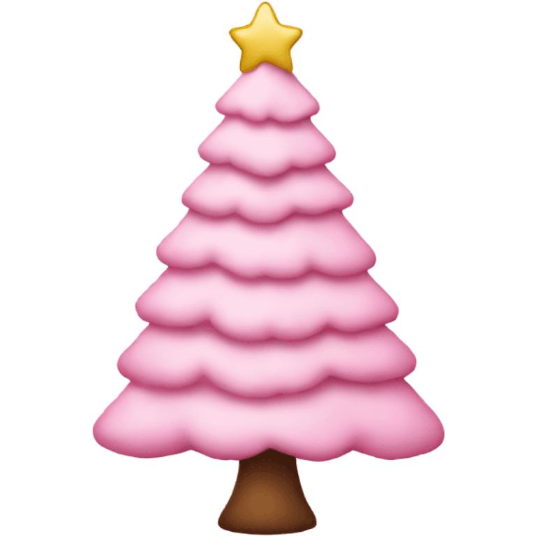 Make a baby pink Christmas tree emoji