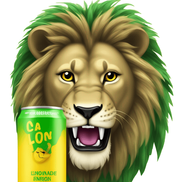 Lion’s lemonade energy drink  emoji