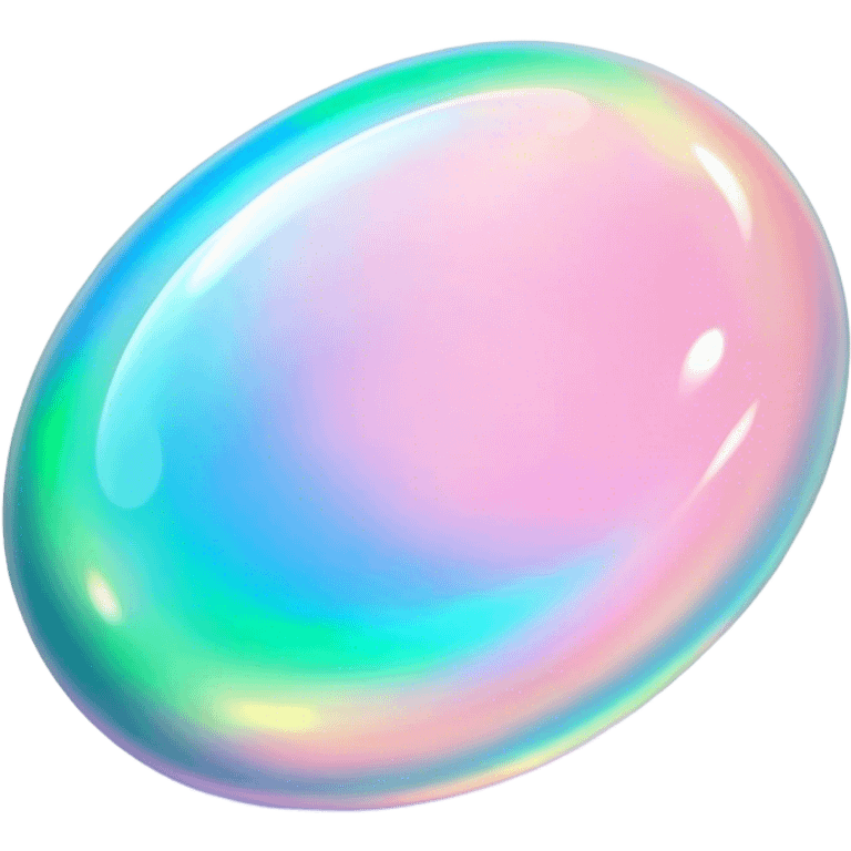 Cinematic Realistic Opal Emoji, Mystical and iridescent, with shifting colors of blue, green, and pink that dance across the smooth, milky surface. The gem’s unique play of light creates a mesmerizing, fluid effect, while a soft, glowing halo surrounds the stone. Soft glowing outline, capturing the essence of magic and mystery in a radiant opal. emoji