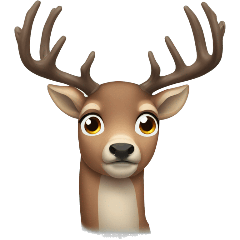 Cold deer emoji