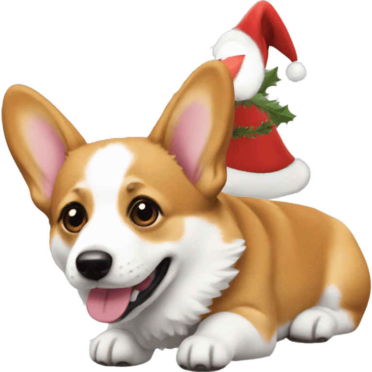 Corgi Christmas  emoji