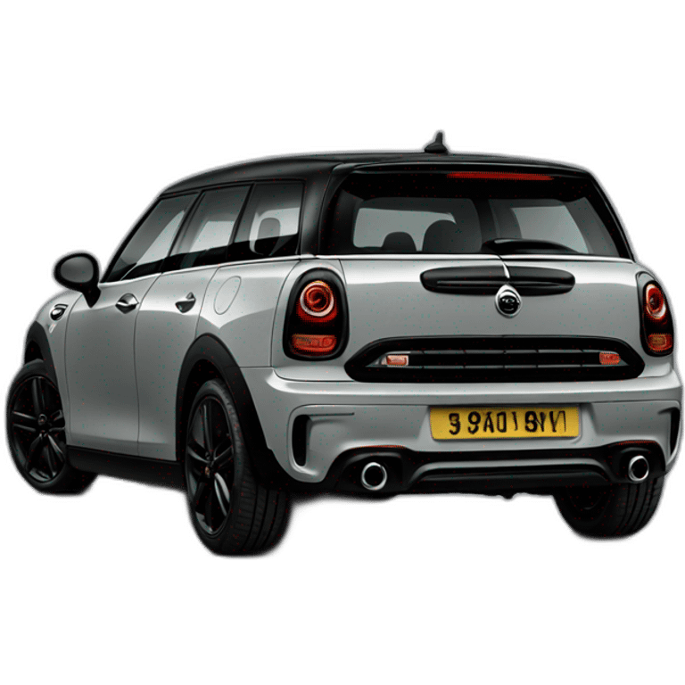 grey mini clubman black pack black stripes emoji