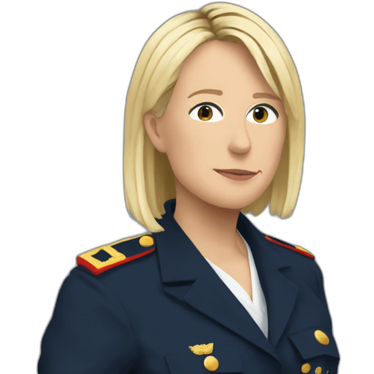 Marine LePen en mode ACAB emoji