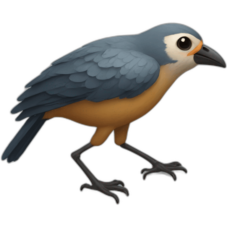 A bird that has palms instead of legs emoji