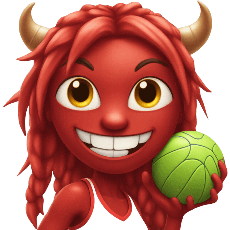 Netball devil emoji