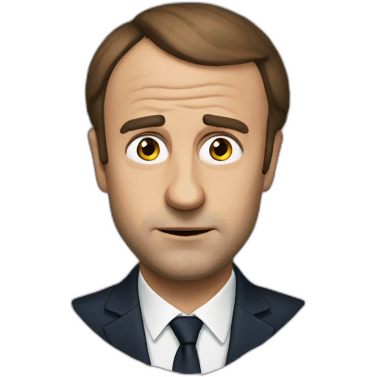 Macron triste emoji