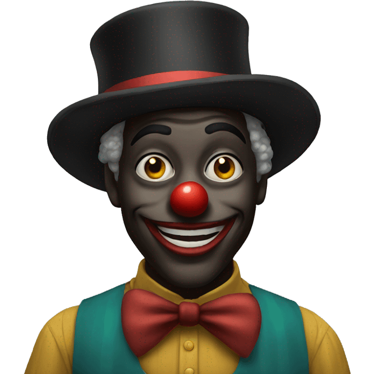 Black clown emoji