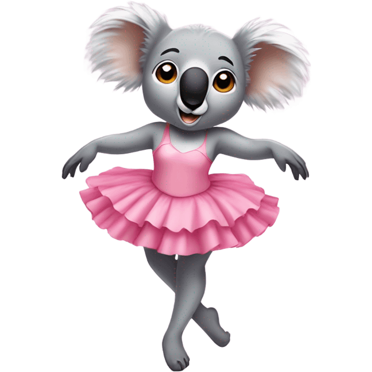 A koala ballerina with high heels emoji