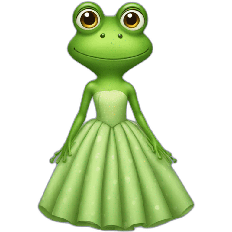 frog in a dress emoji