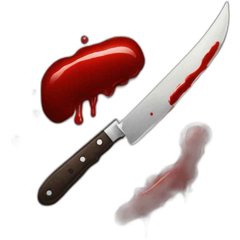 knife and blood emoji