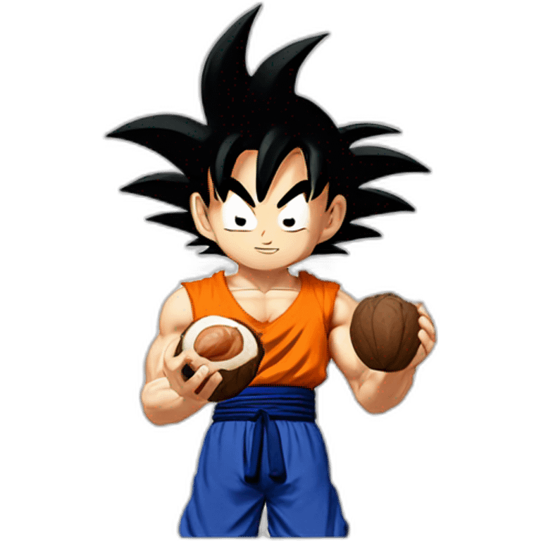 goku holding nuts emoji