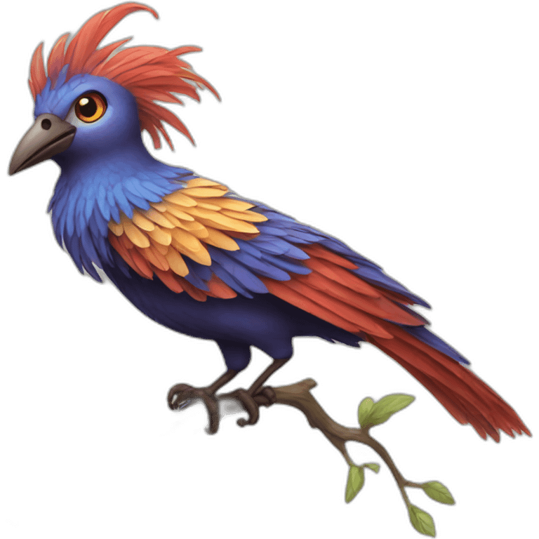 Fantasy bird wonderful emoji