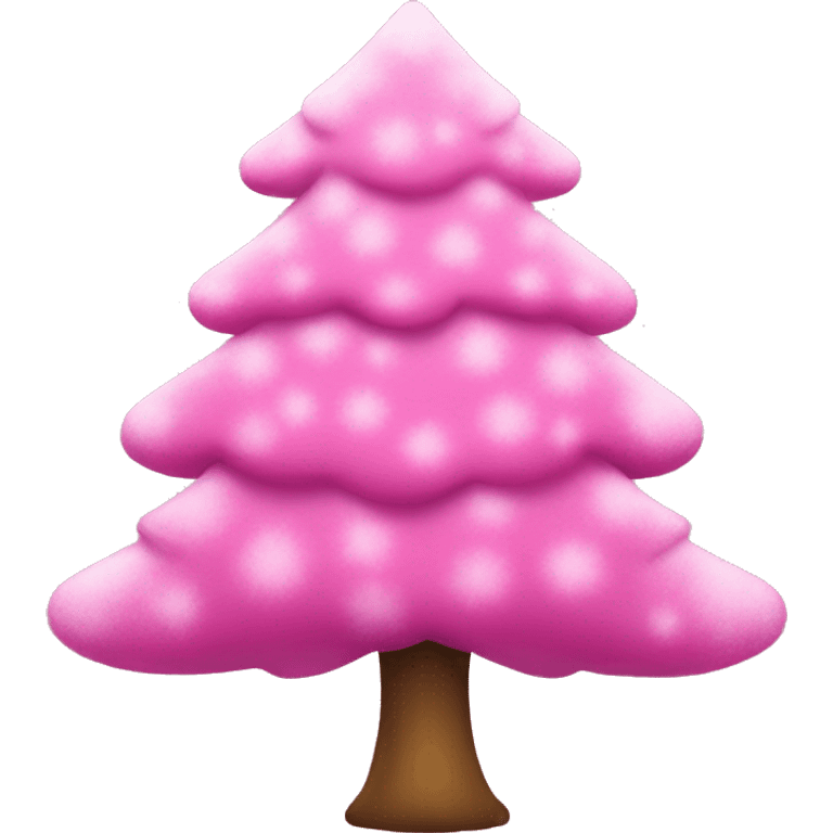 Pink cristmas tree emoji