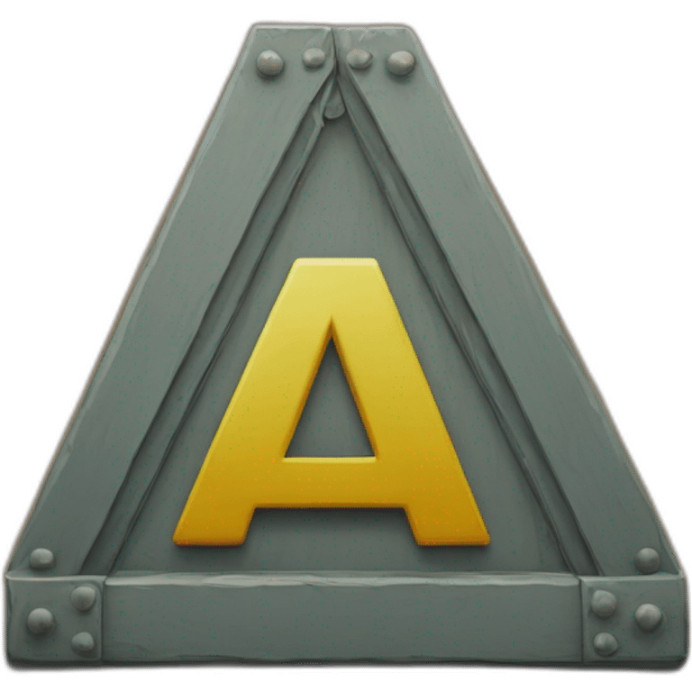 the letter A on a sign emoji